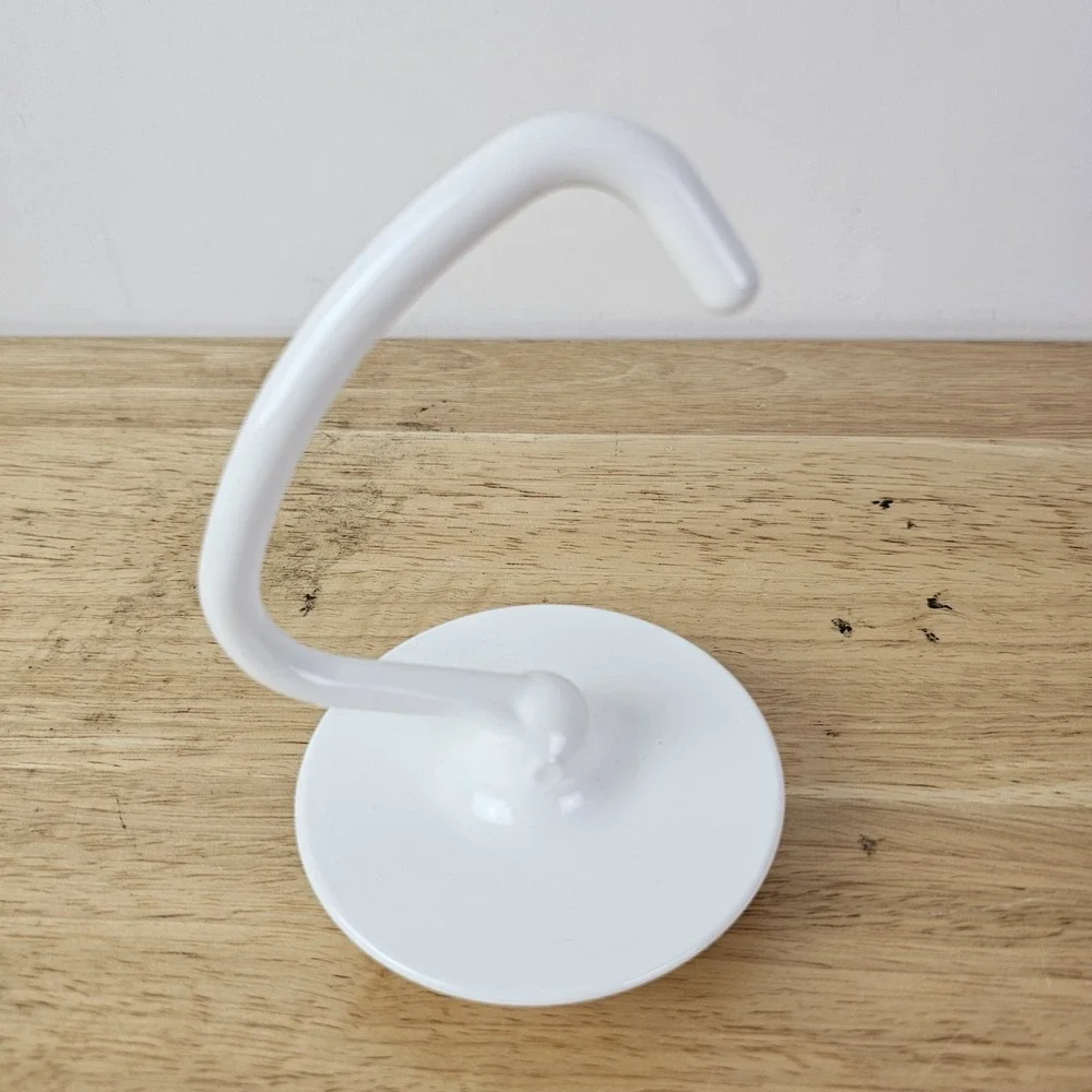Kitchen Aid Compatible Dough Hook Attachment for‎ Stand Mixer White Metal Baking